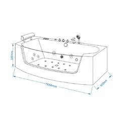 Гидромассажная ванна Grossman GR-18590 185х90