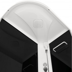 Душевая кабина Domani-Spa Delight Slim 128 high R 120х80 тонированная/чёрная