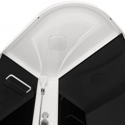 Душевая кабина Domani-Spa Delight Slim 128 L 120х80 тонированная/чёрная