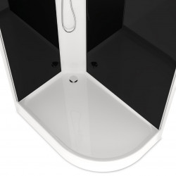 Душевая кабина Domani-Spa Delight Slim 128 L 120х80 тонированная/чёрная