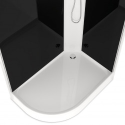 Душевая кабина Domani-Spa Delight Slim 128 R 120х80 тонированная/чёрная