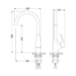 Смеситель для кухни Lemark LINARA LM0405C