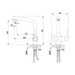 Смеситель для кухни Lemark COMFORT LM3061C