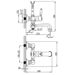 Смеситель для ванны Lemark VILLA LM4812B