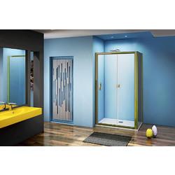 Душевой уголок Good Door JAZZ WTW+SP Gold 110x90