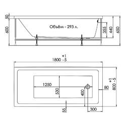 Акриловая ванна Triton Палермо 180x80