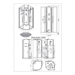 Душевая кабина Acquazzone Alexandra 100х100