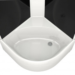 Душевая кабина Domani-Spa Delight Slim 88 high 80х80 тонированная/чёрная