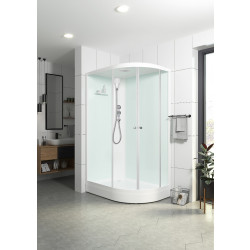 Душевая кабина Domani-Spa Delight Slim 128 L 120х80 сатин-матированная/белая