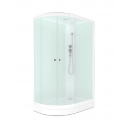 Душевая кабина Domani-Spa Delight Slim 128 R 120х80 сатин-матированная/белая