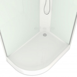 Душевая кабина Domani-Spa Delight Slim 128 R 120х80 сатин-матированная/белая