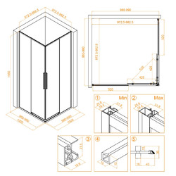 Душевой уголок RGW Stilvoll SV-31В 100х100