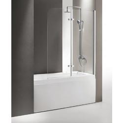 Душевая шторка для ванны Cezares ECO-O-V-21-120/140-P-Cr-R