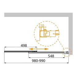 Душевая шторка для ванны Cezares ECO-O-VF-11-100/145-P-Cr