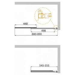 Душевая шторка для ванны Cezares Slider-VF-11-90/150-P-Cr