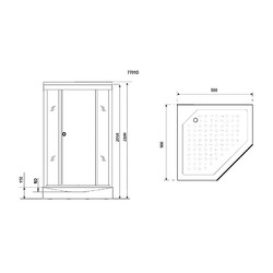 Душевая кабина Niagara Luxe NG-7701DG 90х90