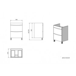 Тумба для умывальника Акваль Верна 105