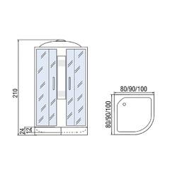 Душевая кабина МОНОМАХ 100/24 С МЗ