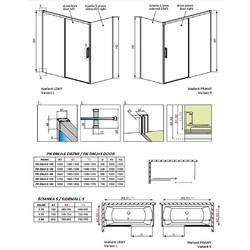 Шторка для ванны Radaway Idea PN DWJ+S 160x80 Right