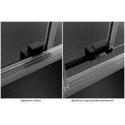 Шторка для ванны Radaway Idea Black PN DWJ+S 140x75 Right