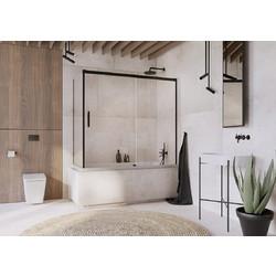 Шторка для ванны Radaway Idea Black PN DWJ+S 140x75 Right