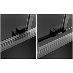 Шторка для ванны Radaway Idea Black PN DWJ+S 140x80 Right