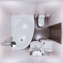 Акриловая ванна Triton Кайли 150х100 L, с каркасом, сифоном, экраном