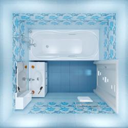 Акриловая ванна Triton Катрин 170х70, в комплекте с каркасом