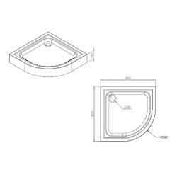 Душевой поддон AM.PM Gem 80x80