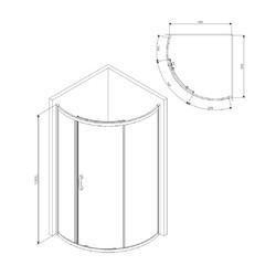 Душевой уголок AM.PM Like Solo Slide W83G-315-090CT 90x90