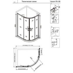 Душевой уголок Veconi Rovigo RV-08 120x80