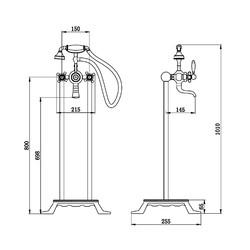Смеситель для ванны Boch Mann Vico