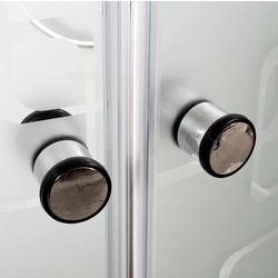 Душевая кабина с LED-подсветкой и гидромассажем DTO EM1580NLED+GM 80x80