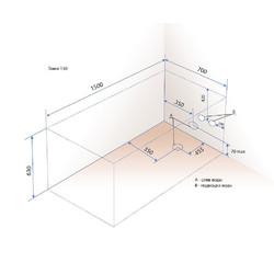 Акриловая ванна Triton Эмма 150х70, с каркасом
