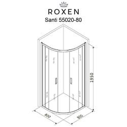 Душевой уголок Roxen Santi 55020-80 80x80