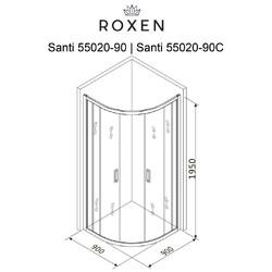Душевой уголок Roxen Santi 55020-90C 90x90