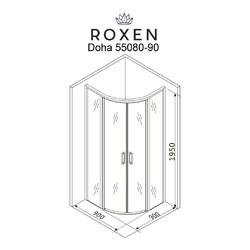 Душевой уголок Roxen Doha 55080-90 90x90