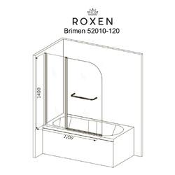 Душевая шторка для ванны Roxen Brimen 52010-120