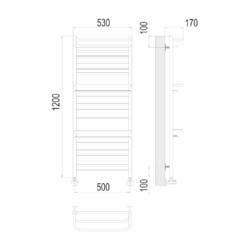 Полотенцесушитель TERMINUS Орион П22 500х1200