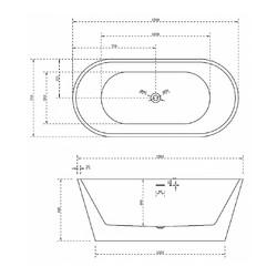 Акриловая ванна ABBER AB9320-1.5 150x75
