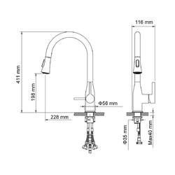 Смеситель для кухни Timo Saona 2336/00FL