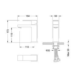 Смеситель для умывальника Timo Selene 2061/03F