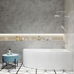 Акриловая ванна Triton Мари 170 L, с каркасом, сифоном, экраном