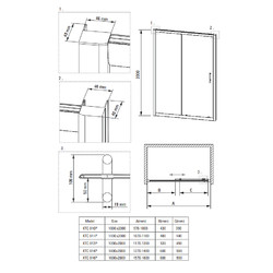 Душевой уголок Deante Cynia 120x80