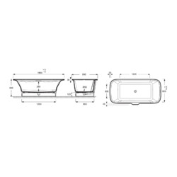 Акриловая ванна Jacob Delafon Elite E6D364RU-00 180x85