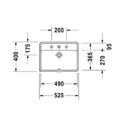 Умывальник Duravit Starck 3 0302490000 36,5x49