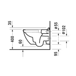 Унитаз подвесной Duravit Starck 3 45270900A1, с крышкой soft-close
