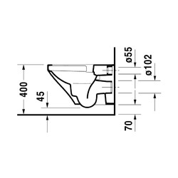 Унитаз подвесной Duravit DuraStyle 45510900A1, с крышкой soft-close