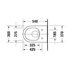 Унитаз подвесной Duravit D-Neo 45770900A1, с крышкой soft-close