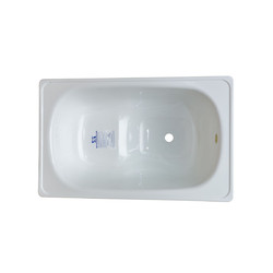 Стальная ванна Smavit Cassia Mini Titanium с сиденьем 120x70